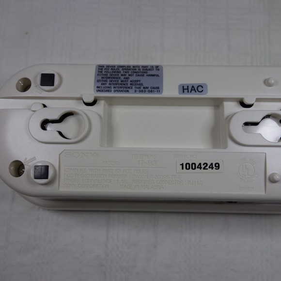 Vintage Retro 80s-90s Sony IT-B3 Cream/Beige Wired Telephone - Picture 7 of 14